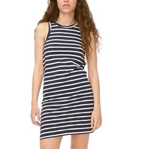 J. Crew Knit Cutaway Mini Striped Nautical Preppy Casual Dress Sz S - Picture 12 of 12